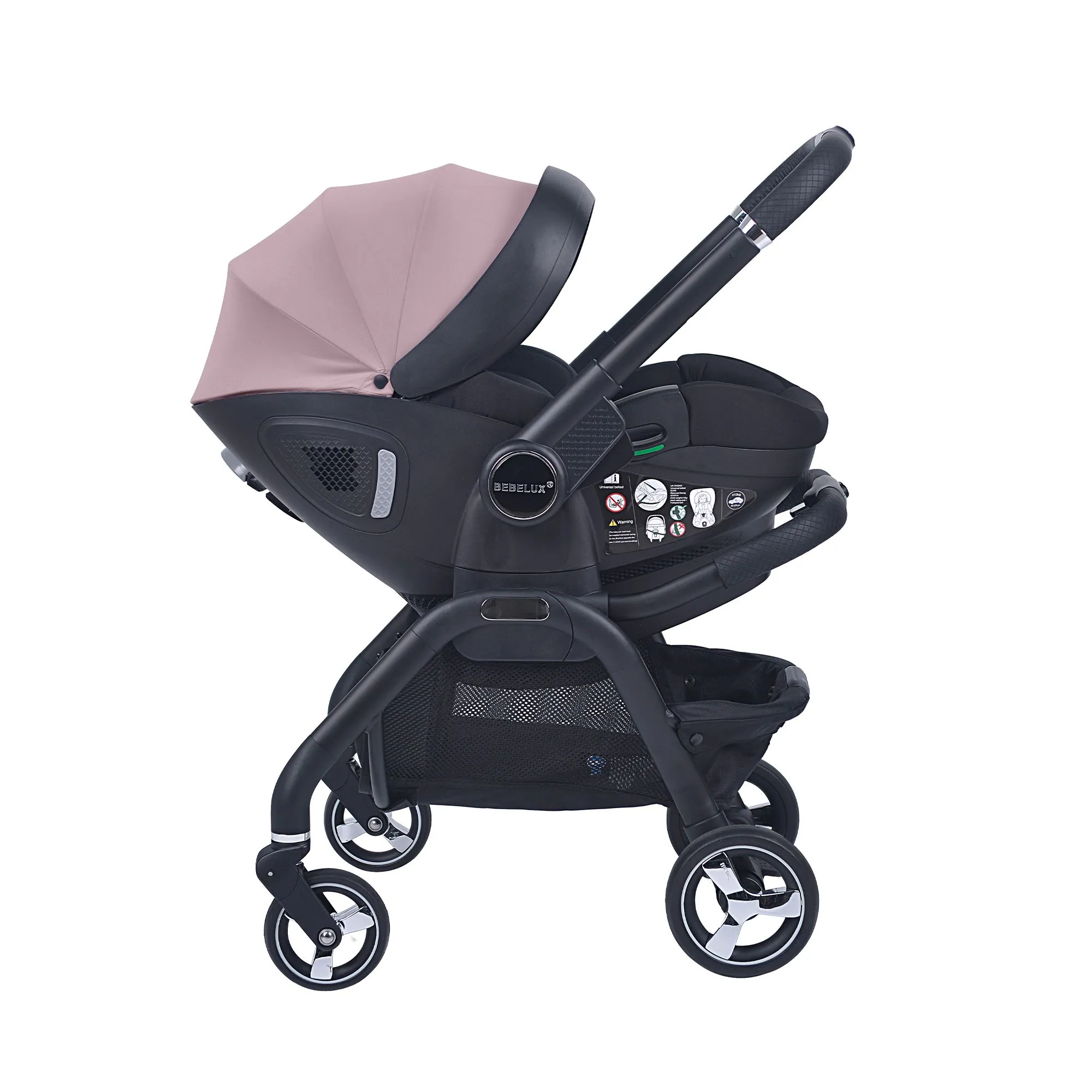 Pink Baby Stroller S366 - Image 2