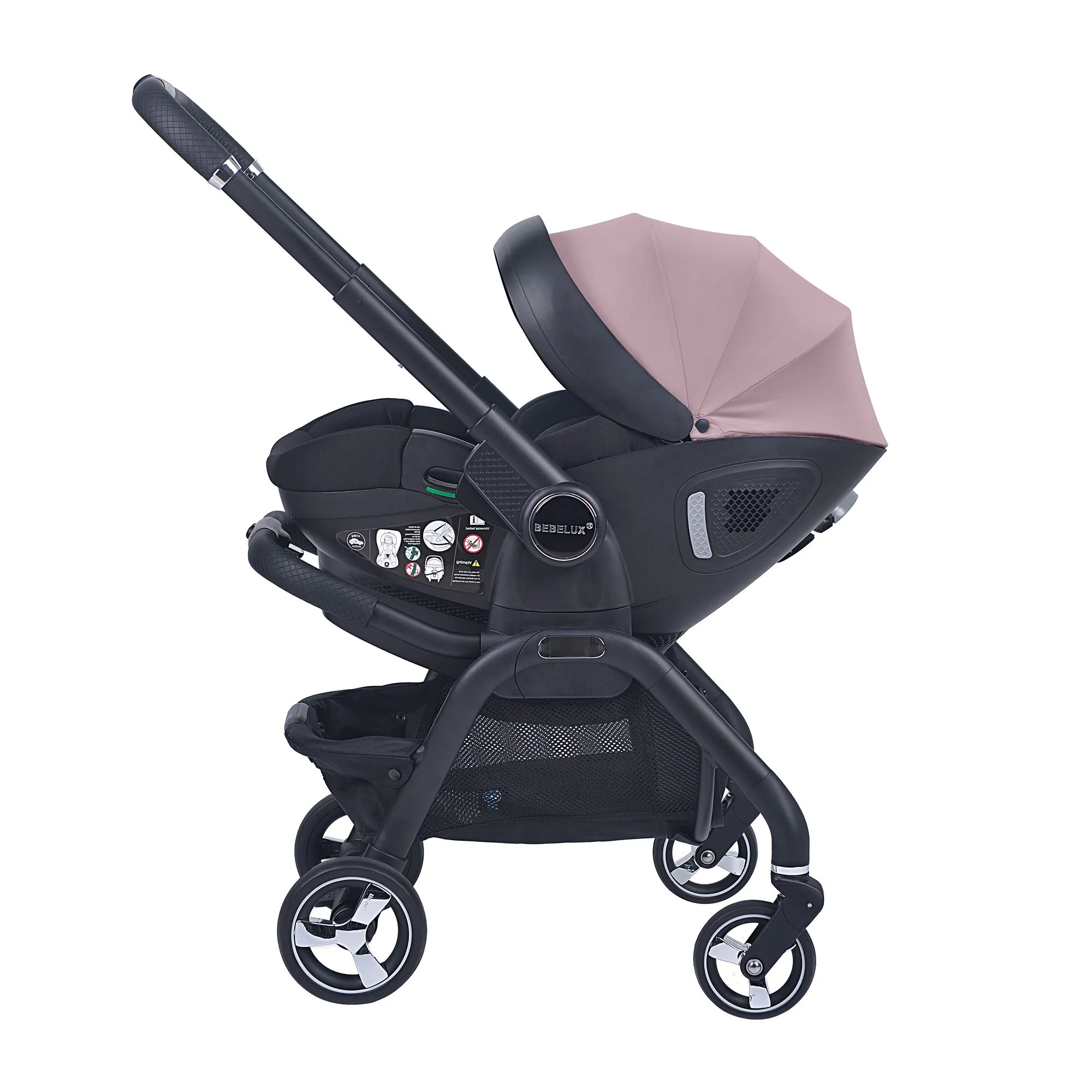 Pink Baby Stroller S366 - Image 4