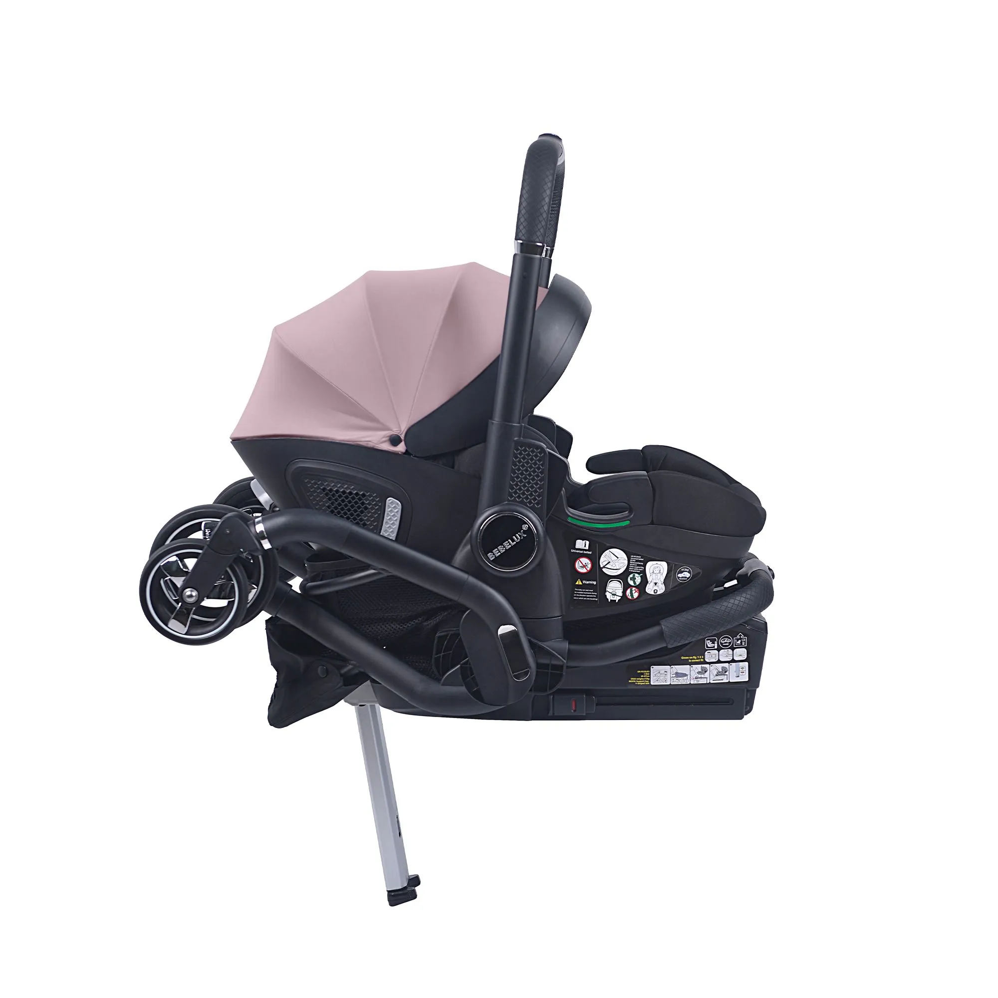 Pink Baby Stroller S366 - Image 14