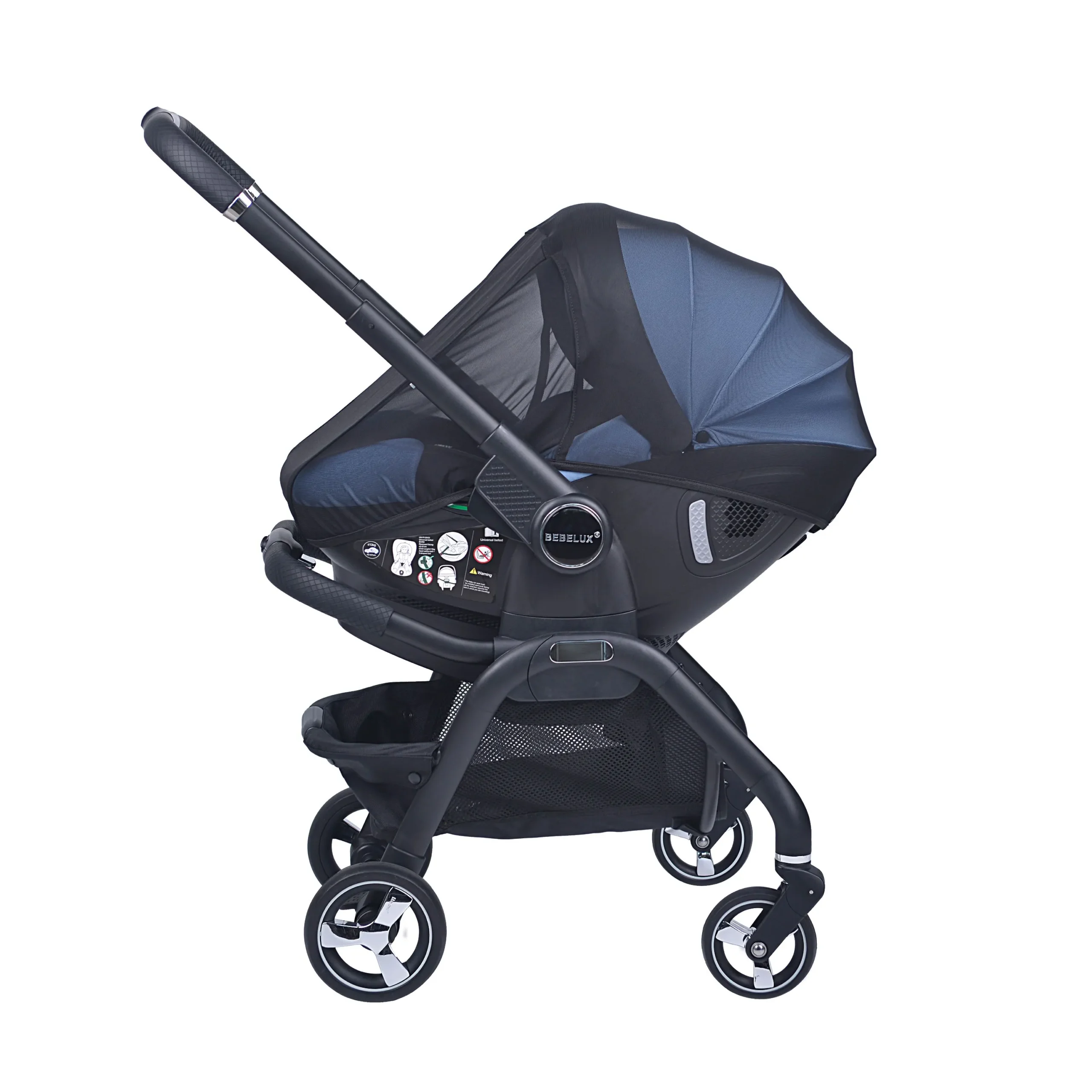 Blue Baby Stroller S366 - Image 24